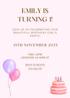 Children's Digital Birthday Invites - 3 🎉