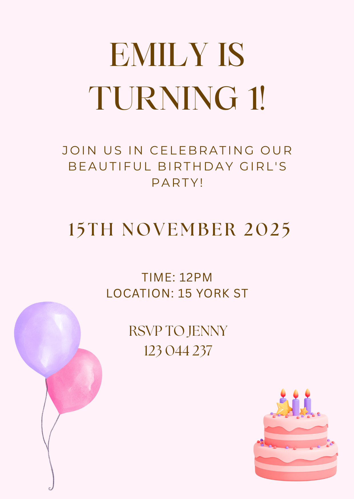 Children's Digital Birthday Invites - 3 🎉