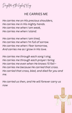 He Carries Me ~ E-BOOK 𐙚₊