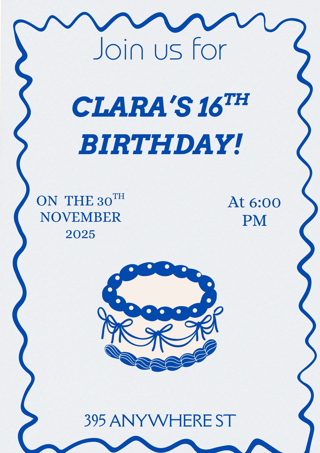 16th, 18th & 30th Digital Birthday Invites 🎉