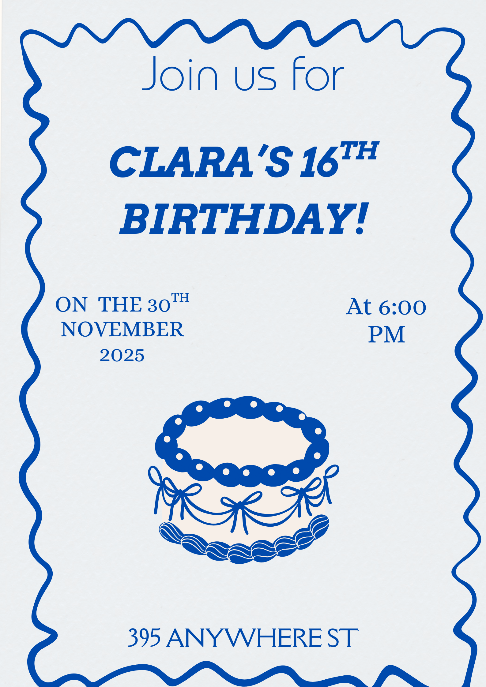 16th, 18th & 30th Digital Birthday Invites 🎉