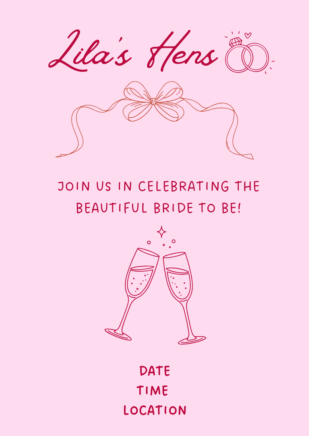Hens & Bachelorette Digital Invities