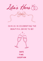 Hens & Bachelorette Digital Invities