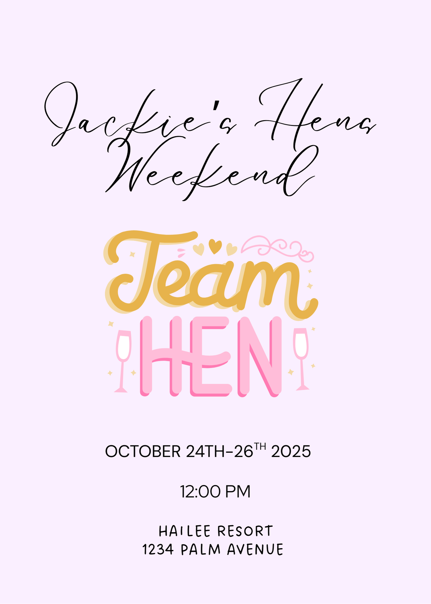 Hens & Bachelorette Digital Invities